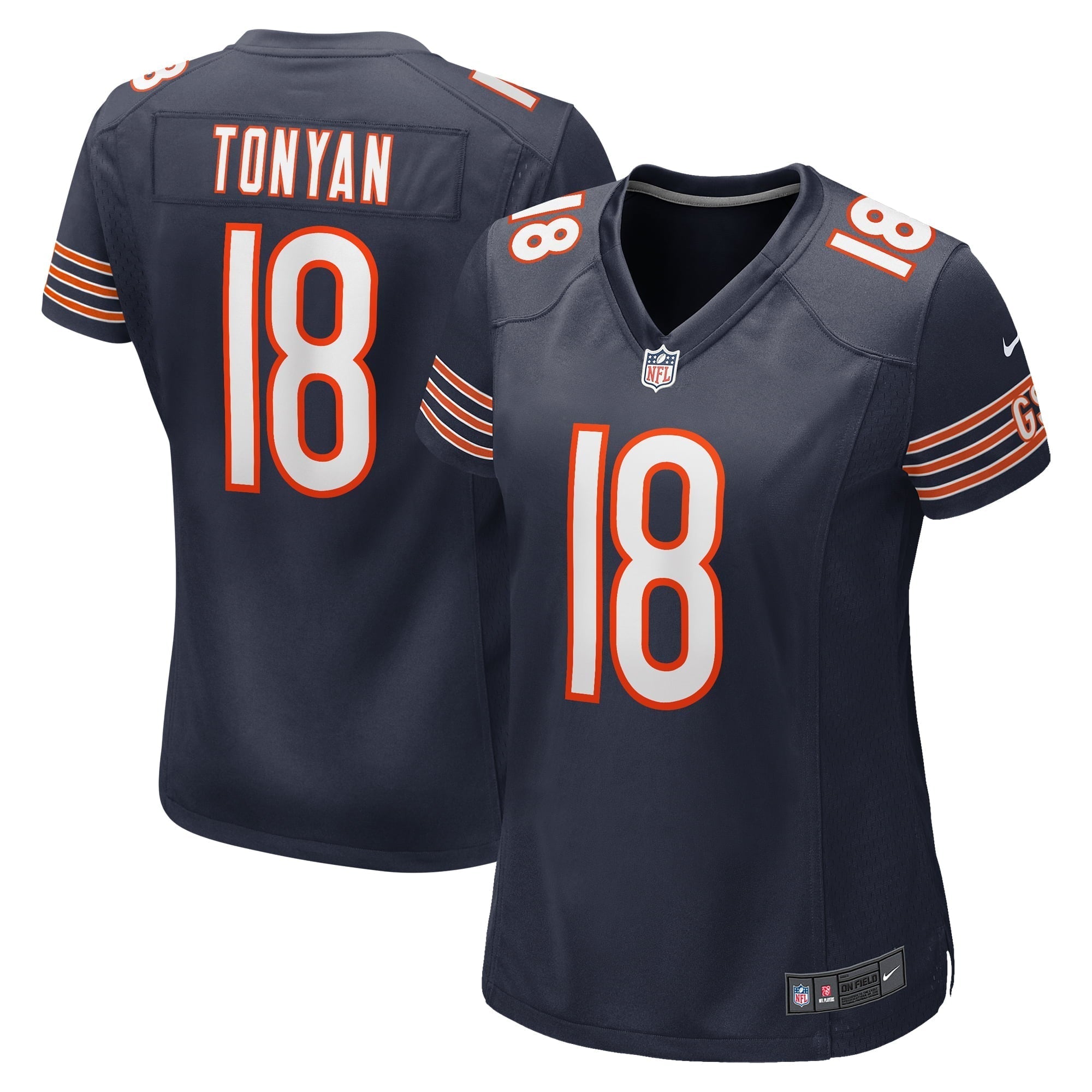 Women s Nike Robert Tonyan Navy Chicago Bears Game Jersey