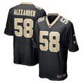 Kwon Alexander New Orleans Saints Nike Game Jersey   Black