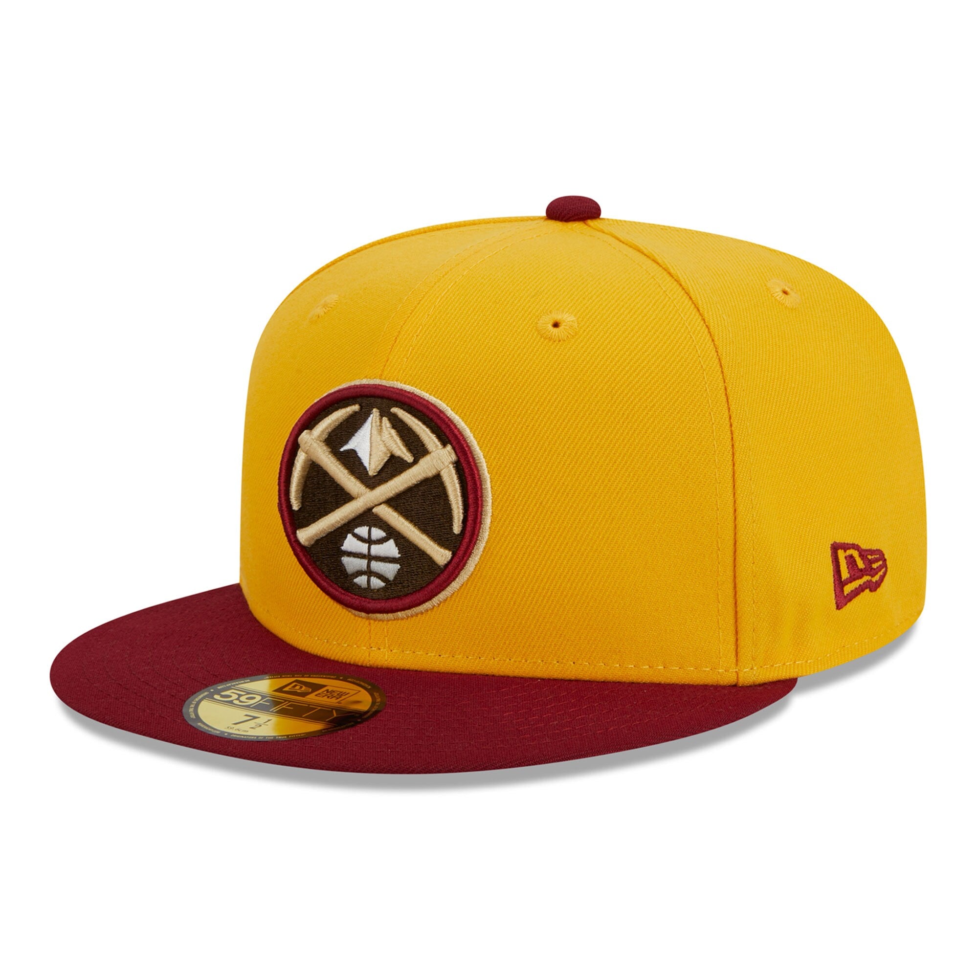 Denver Nuggets New Era Fall Leaves 2-Tone 59FIFTY Fitted Hat - Yellow/Red
