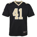 Youth New Orleans Saints Alvin Kamara Game Jersey Black
