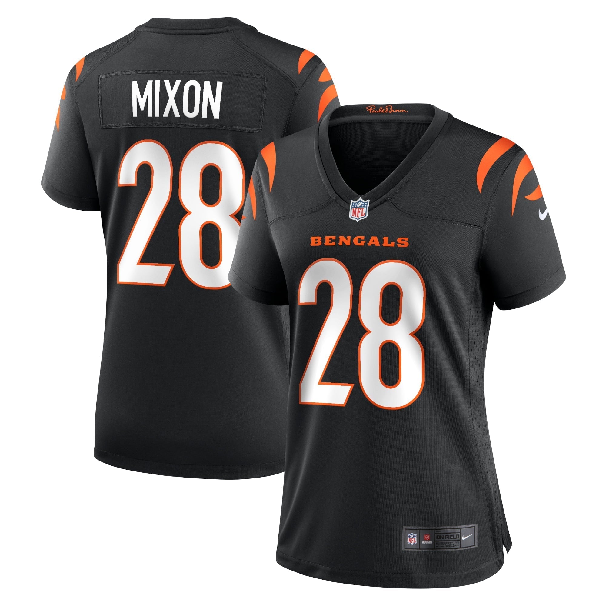 Women s Nike Joe Mixon Black Cincinnati Bengals Game Jersey