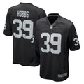 Nate Hobbs Las Vegas Raiders Nike Game Jersey   Black