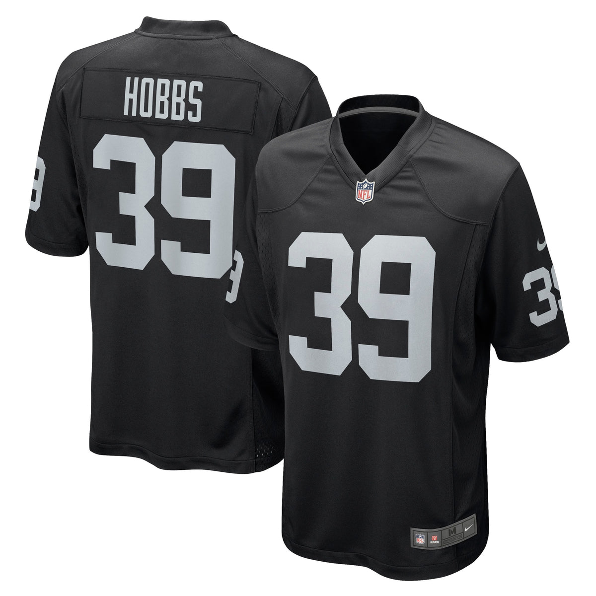 Nate Hobbs Las Vegas Raiders Nike Game Jersey   Black