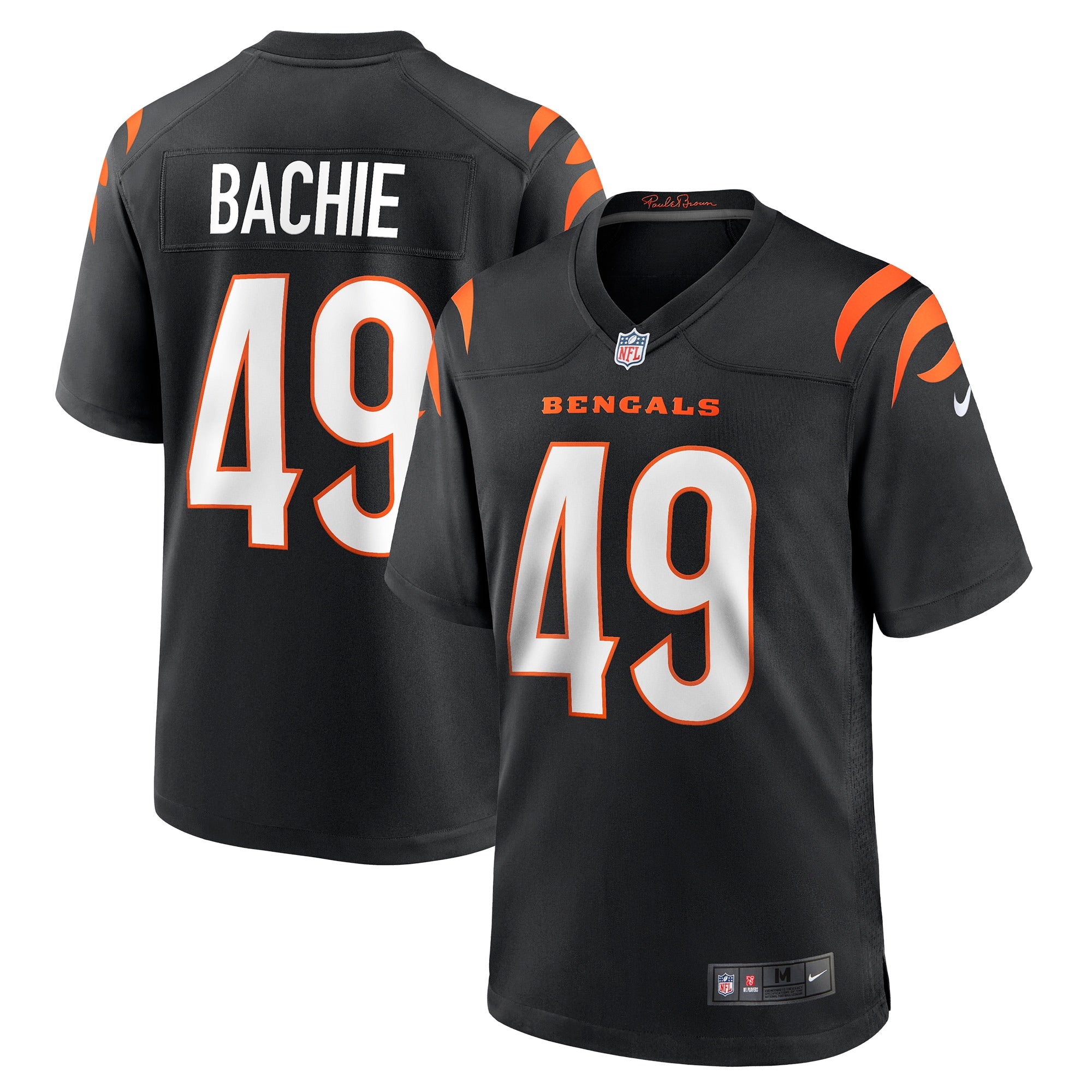 Joe Bachie Cincinnati Bengals Nike Game Jersey   Black