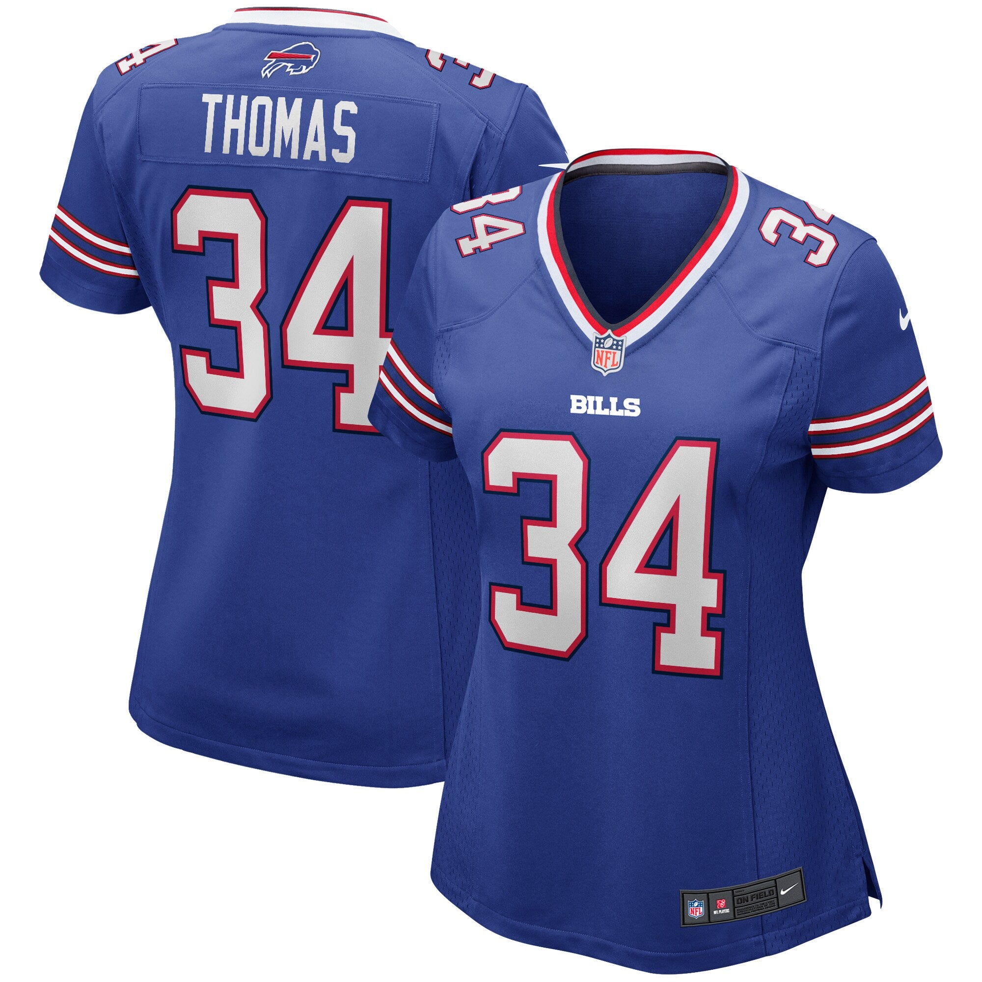 Thurman Thomas Buffalo Bills Nike Women s Game Retired Player Jersey   Royal