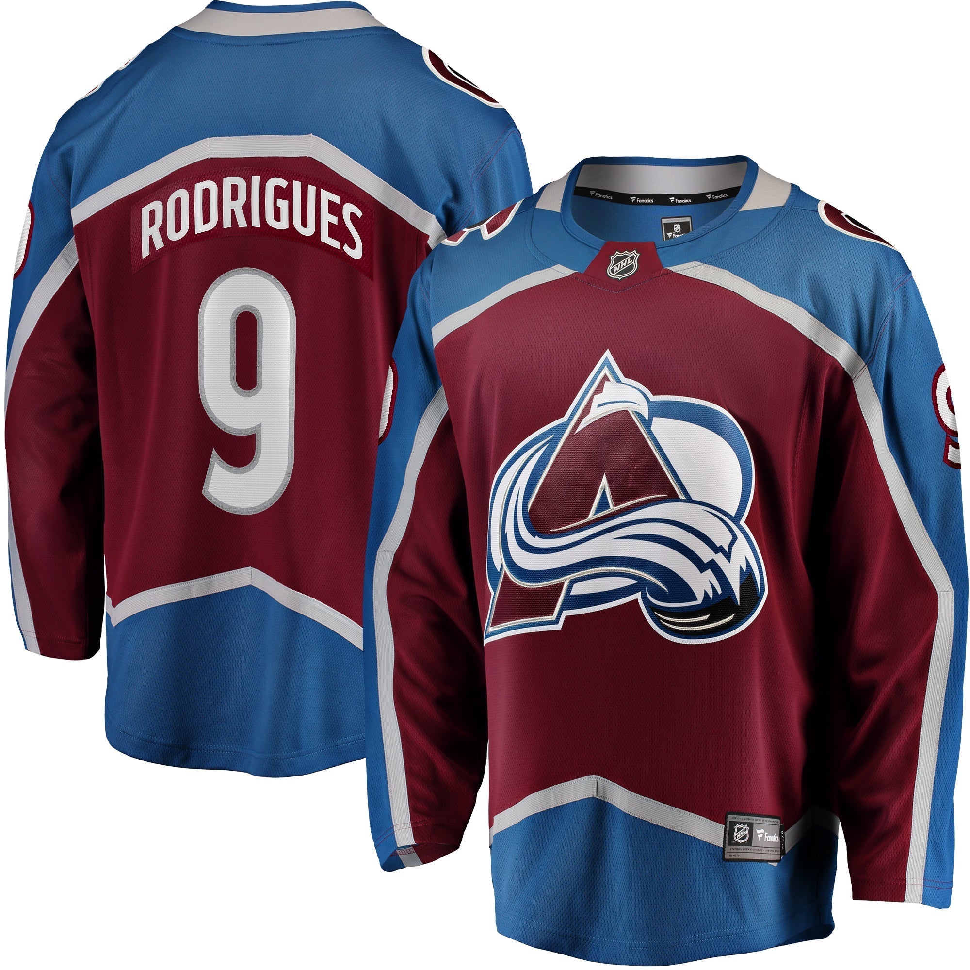 Men's Fanatics Branded Evan Rodrigues Burgundy Colorado Avalanche Home Breakaway Player Jersey
