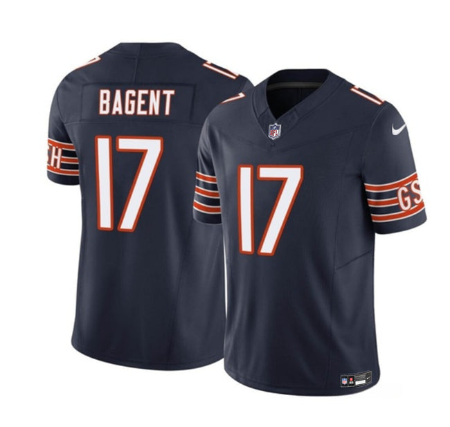 Men s Chicago Bears Tyson Bagent Navy 2023 Vapor Untouchable Limited Stitched Jerseys