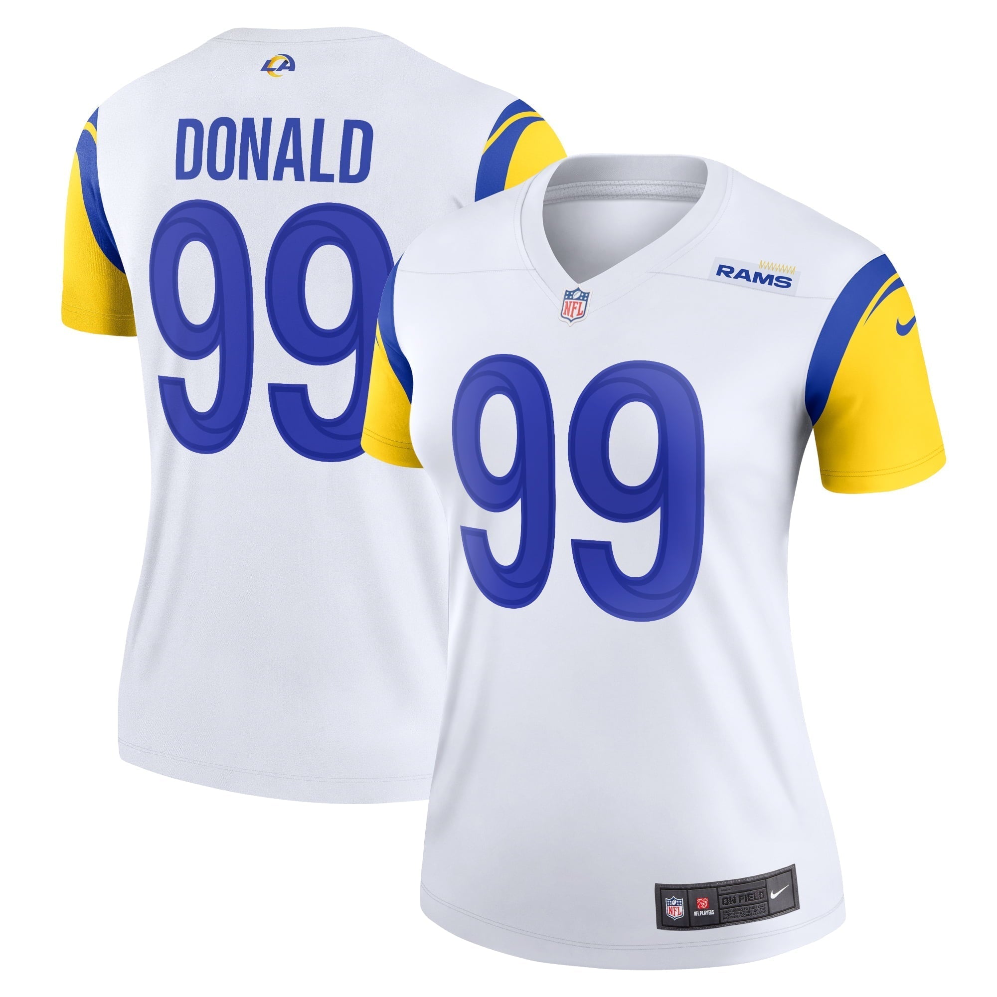 Women s Nike Aaron Donald White Los Angeles Rams Legend Jersey