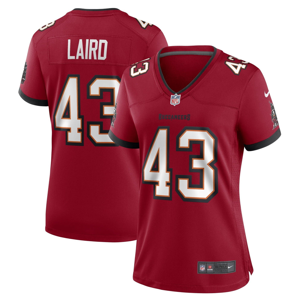 Women s Nike Patrick Laird Red Tampa Bay Buccaneers Game Player Jersey