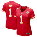 Number 1 Mom Kansas City Chiefs Nike Women s Game Jersey   Red