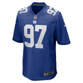 Men s Nike Dexter Lawrence II Royal New York Giants Team Game Player Jersey