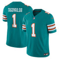 Tua Tagovailoa Miami Dolphins Nike Vapor F.U.S.E. Limited Jersey   Aqua