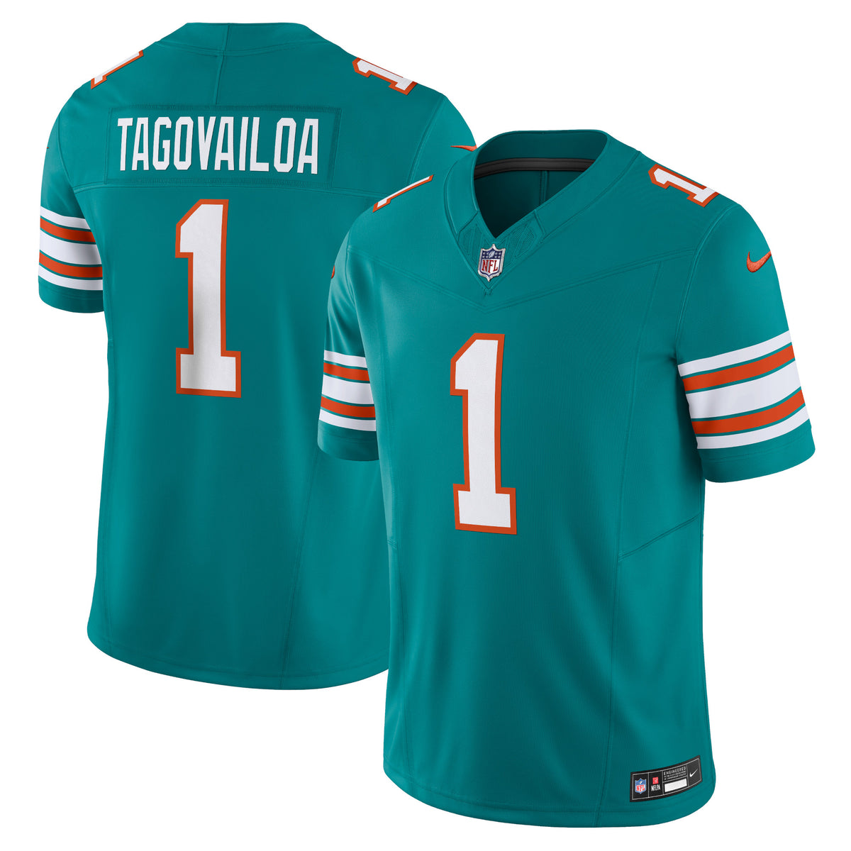 Tua Tagovailoa Miami Dolphins Nike Vapor F.U.S.E. Limited Jersey   Aqua