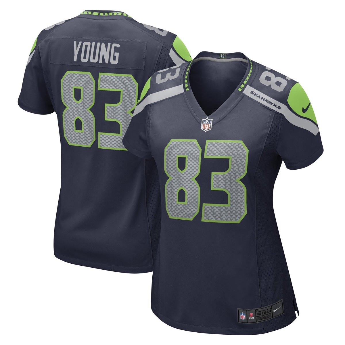 Women s Nike Dareke Young College Navy Seattle Seahawks Game Player Jersey