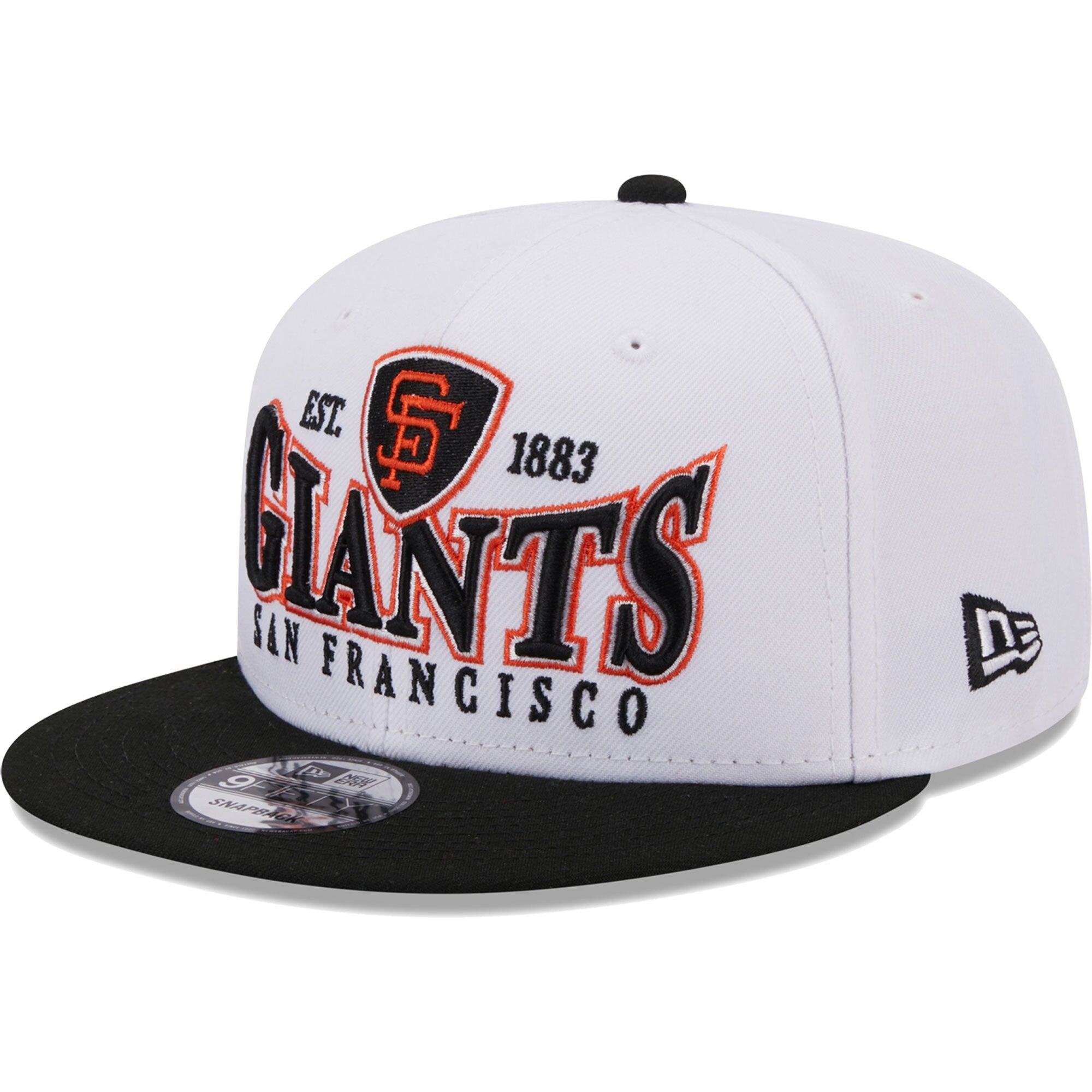 San Francisco Giants New Era Crest 9FIFTY Snapback Hat - White/Black