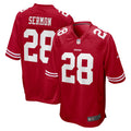 Trey Sermon San Francisco 49ers Nike 2021 NFL Draft Pick Game Jersey   Scarlet