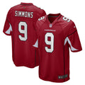 Men s Nike Isaiah Simmons Cardinal Arizona Cardinals Game Player Jersey