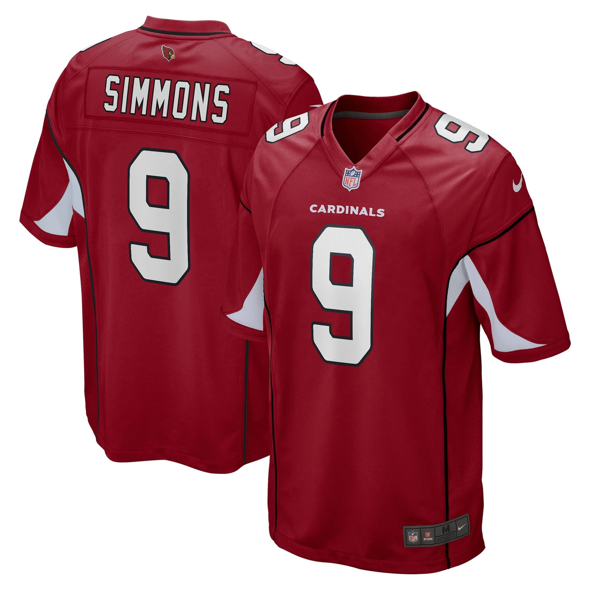 Men s Nike Isaiah Simmons Cardinal Arizona Cardinals Game Player Jersey