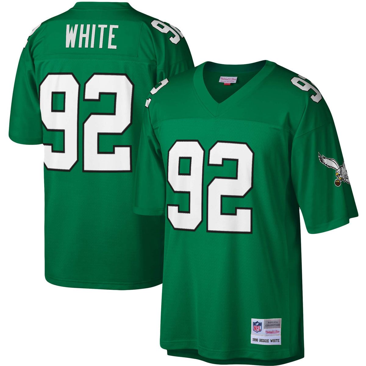 Reggie White Philadelphia Eagles Mitchell   Ness Legacy Replica Jersey   Kelly Green