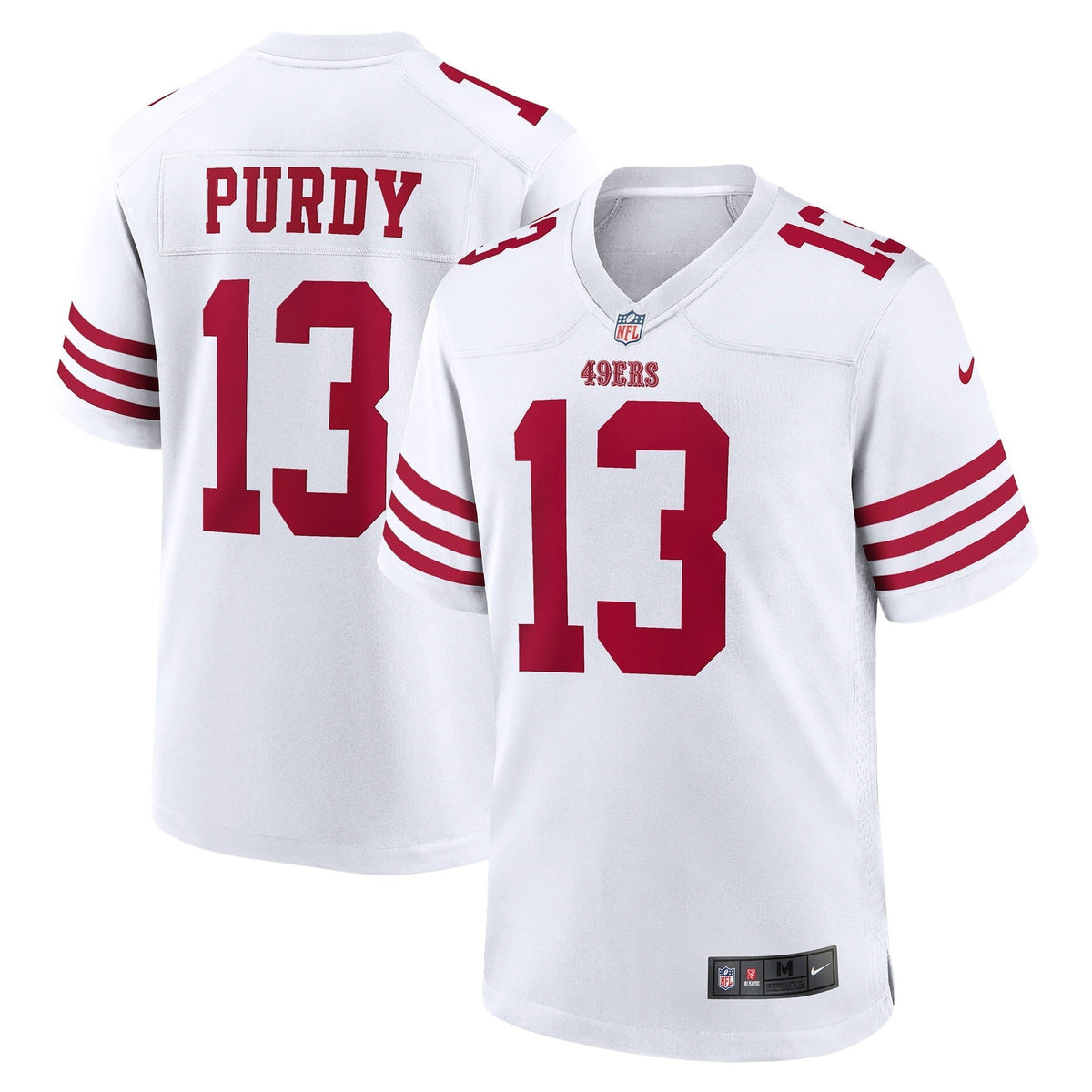 Men s Nike Brock Purdy White San Francisco 49ers Game Player Jersey