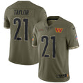 Sean Taylor Washington Commanders 2022 Salute To Service Retired Player Limited Jersey   Olive
