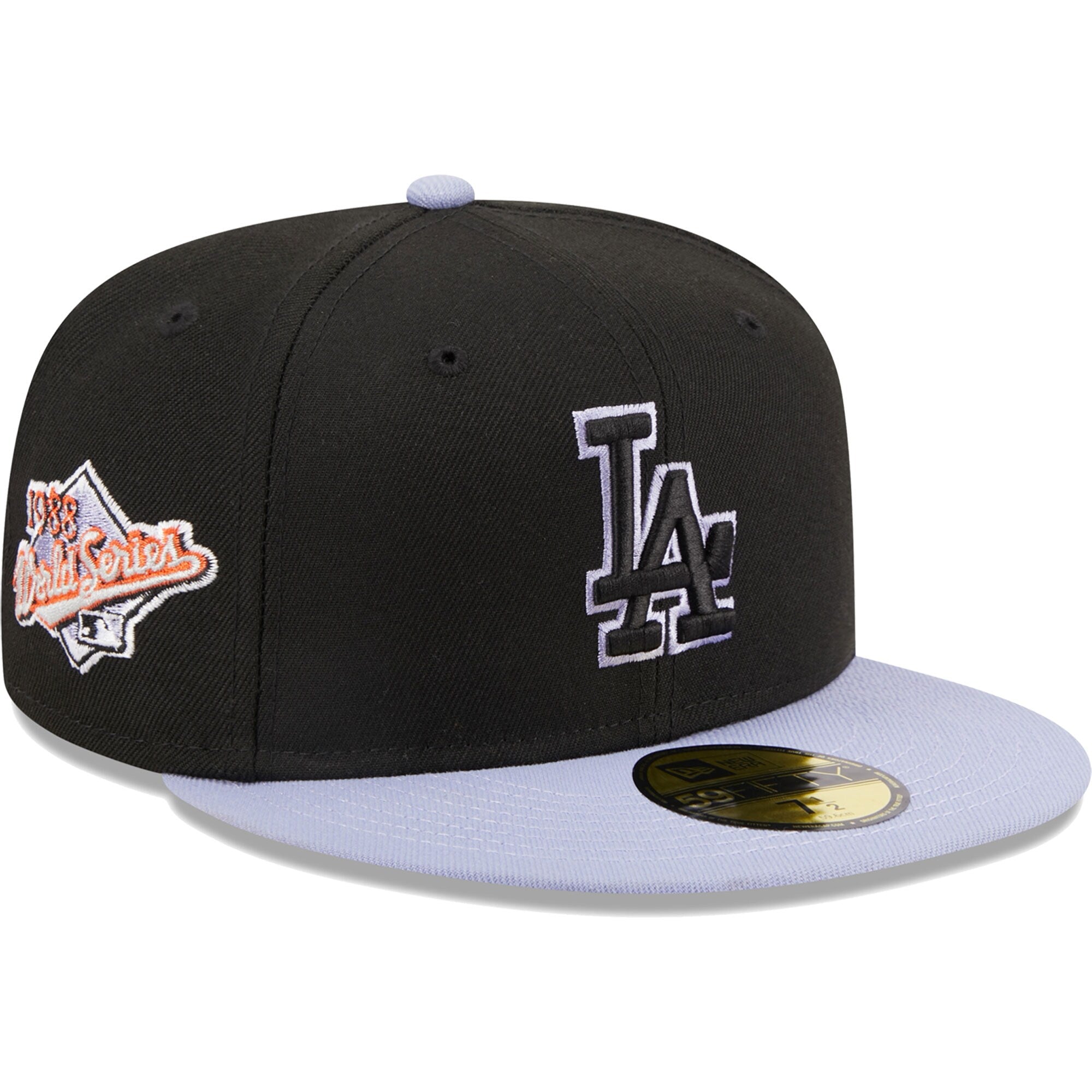 Los Angeles Dodgers New Era Side Patch 59FIFTY Fitted Hat - Black