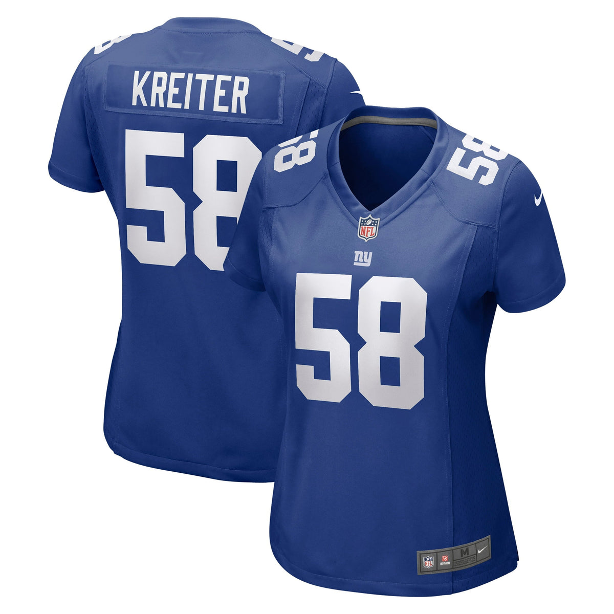 Women s Nike Casey Kreiter Royal New York Giants Game Jersey