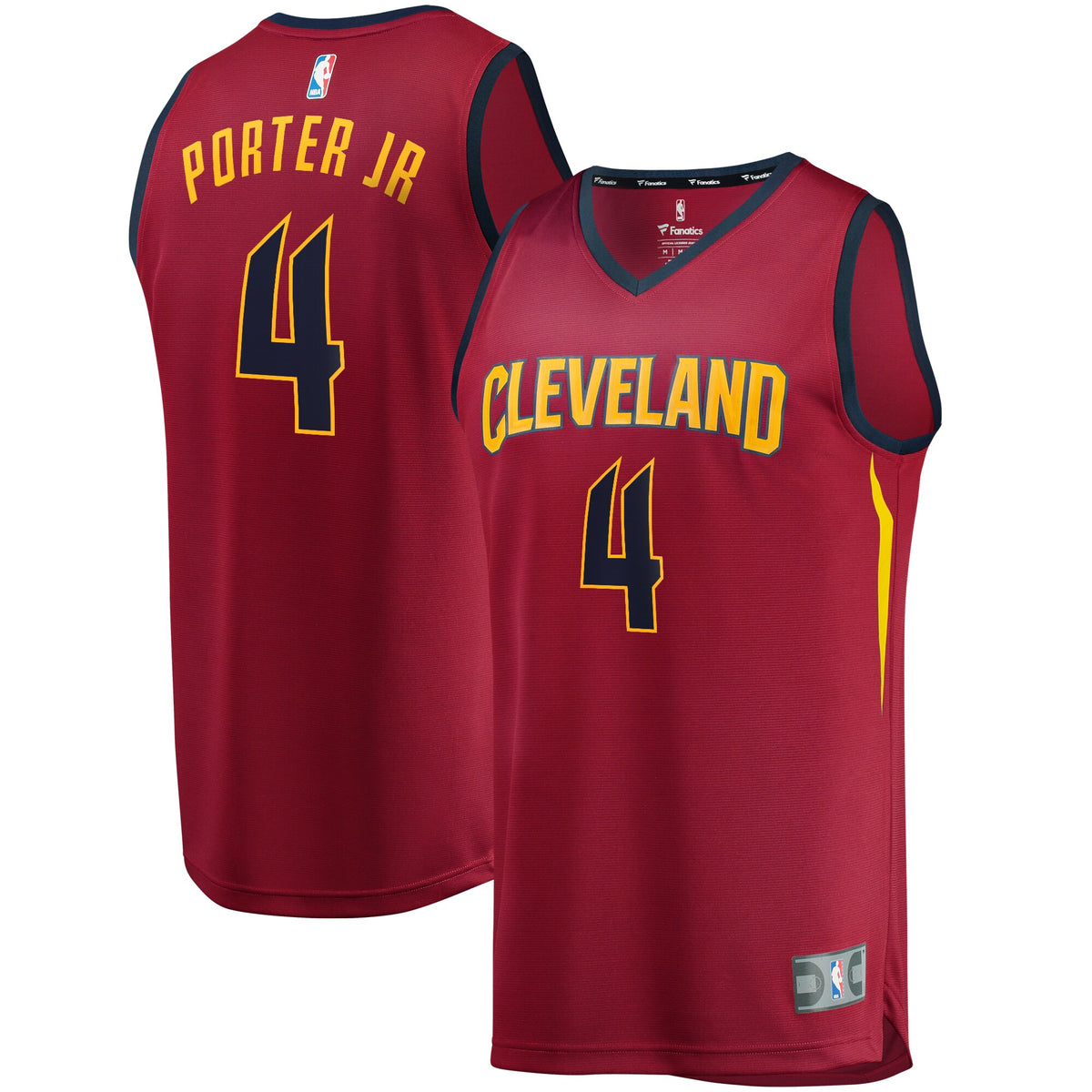 Kevin Porter Jr. Cleveland Cavaliers Fanatics Branded Fast Break Replica Jersey Wine - Icon Edition
