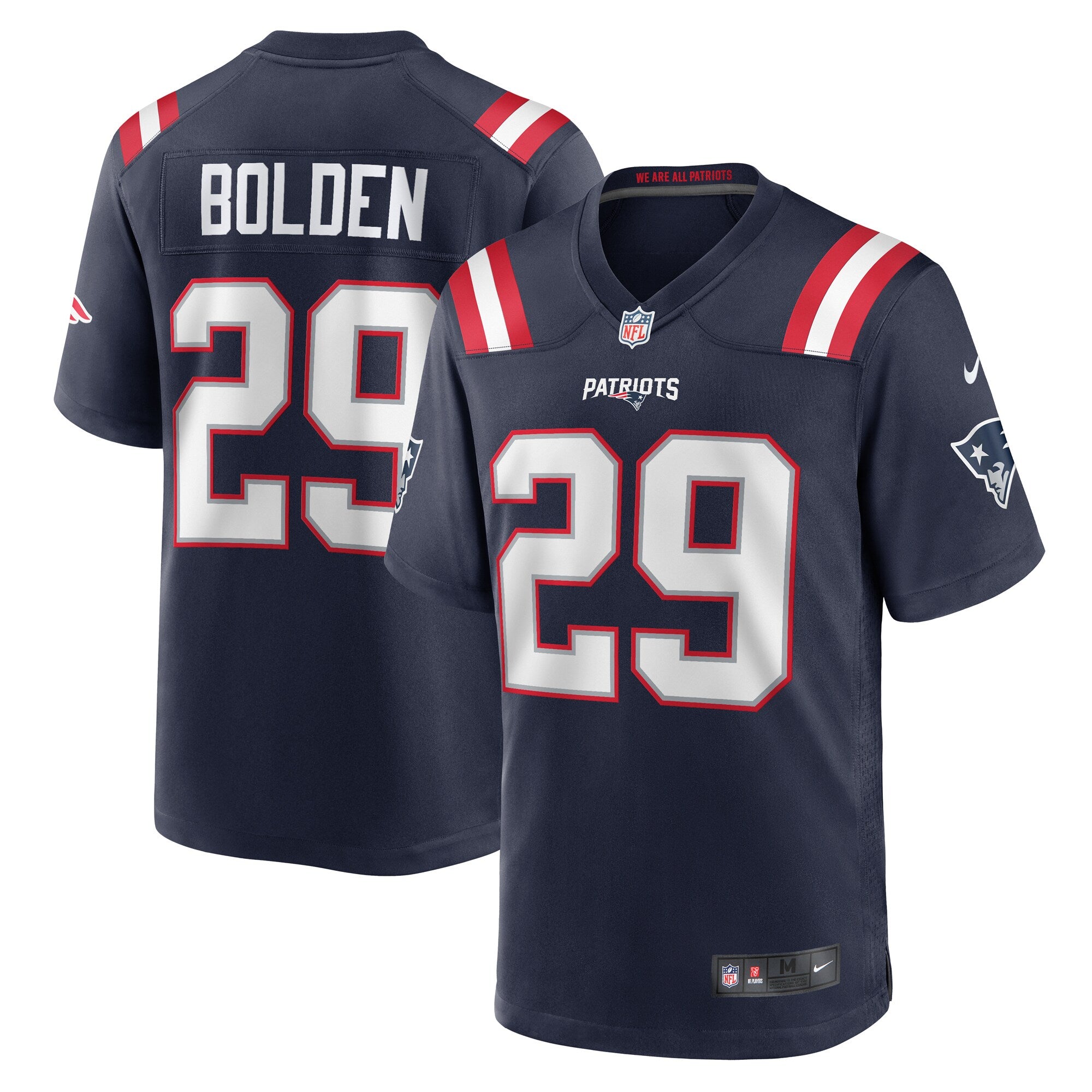 Isaiah Bolden New England Patriots Nike Team Game Jersey    Navy