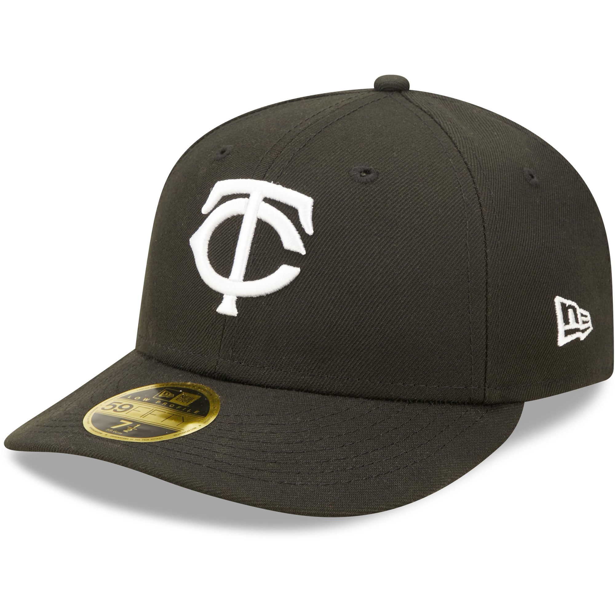 Minnesota Twins New Era Black & White Low Profile 59FIFTY Fitted Hat