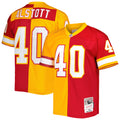 Mike Alstott Tampa Bay Buccaneers Mitchell   Ness 1996 Split Legacy Replica Jersey   Orange/Red