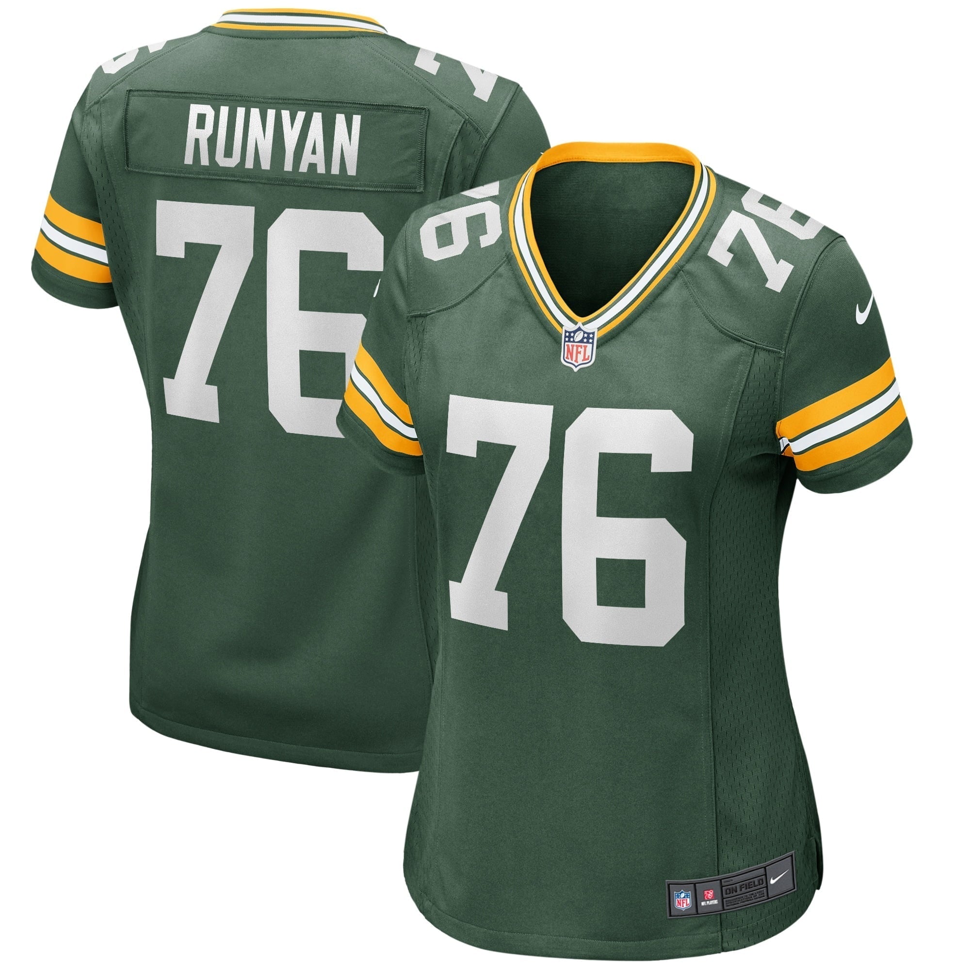 Women s Nike Jon Runyan Green Green Bay Packers Game Jersey