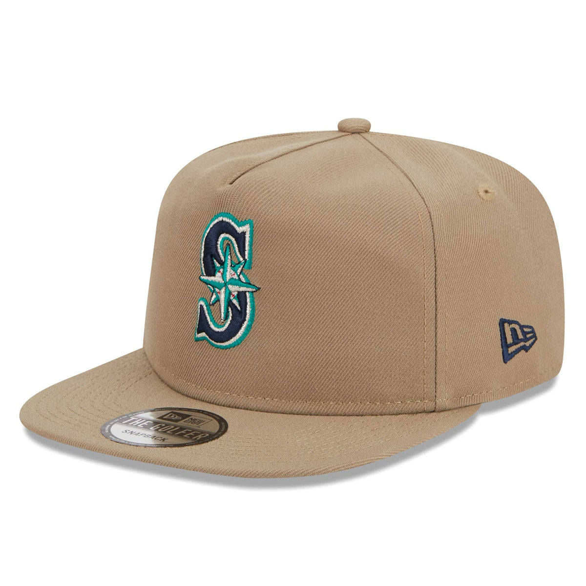 Seattle Mariners New Era Golfer Adjustable Hat - Khaki