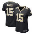 Women s Nike Kawaan Baker Black New Orleans Saints Game Player Jersey