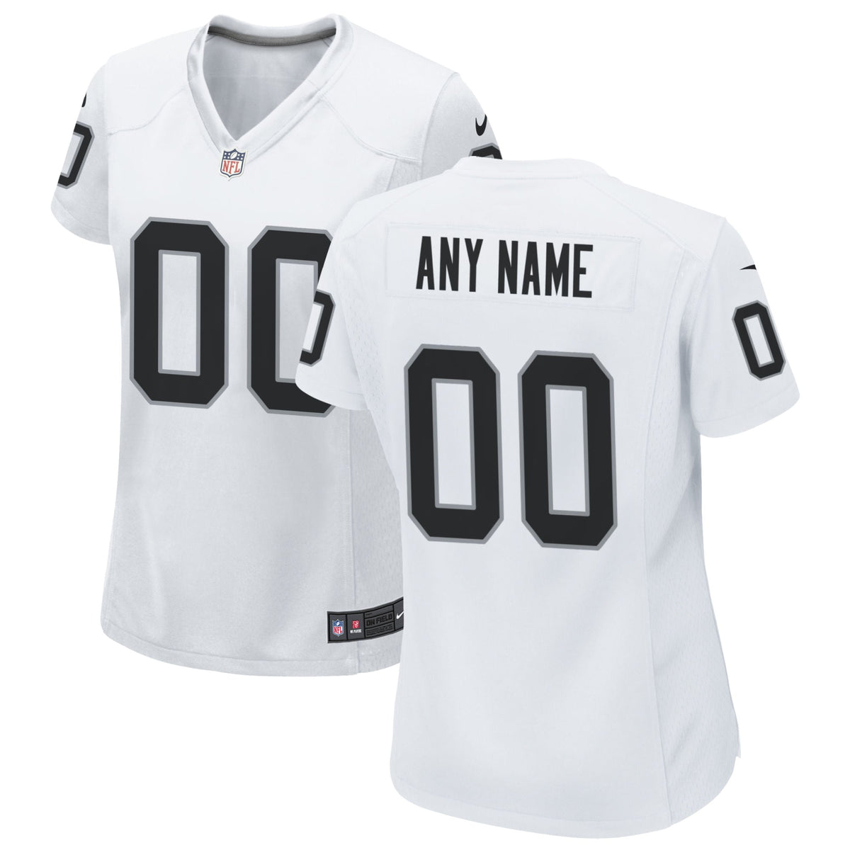 Las Vegas Raiders Nike Women s Custom Game Jersey   White