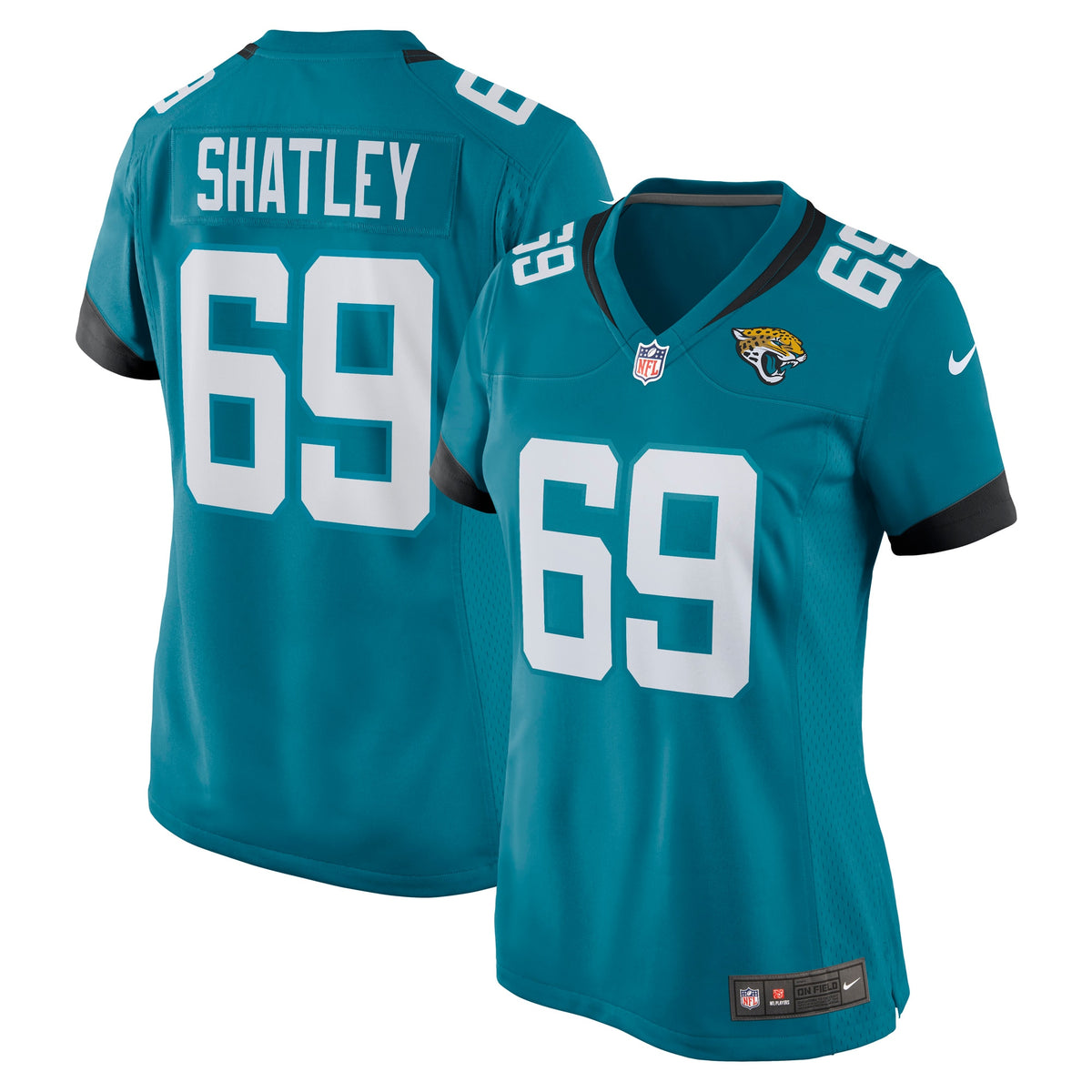 Tyler Shatley Jacksonville Jaguars Nike Women s Game Jersey   Teal