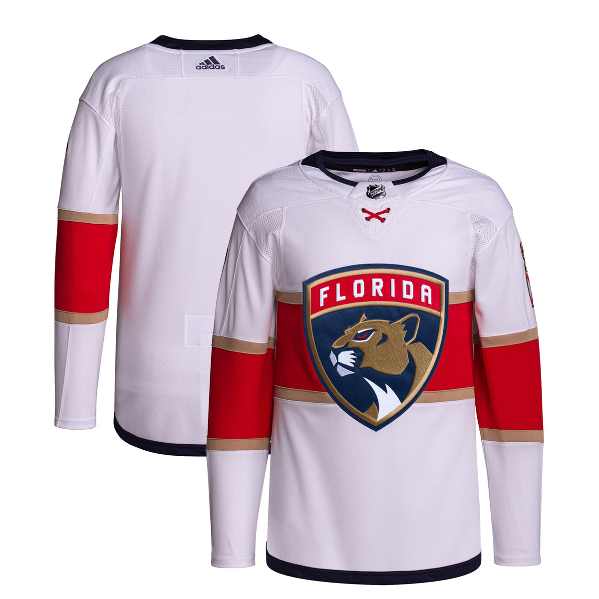 Florida Panthers adidas Away Primegreen Authentic Pro Jersey White