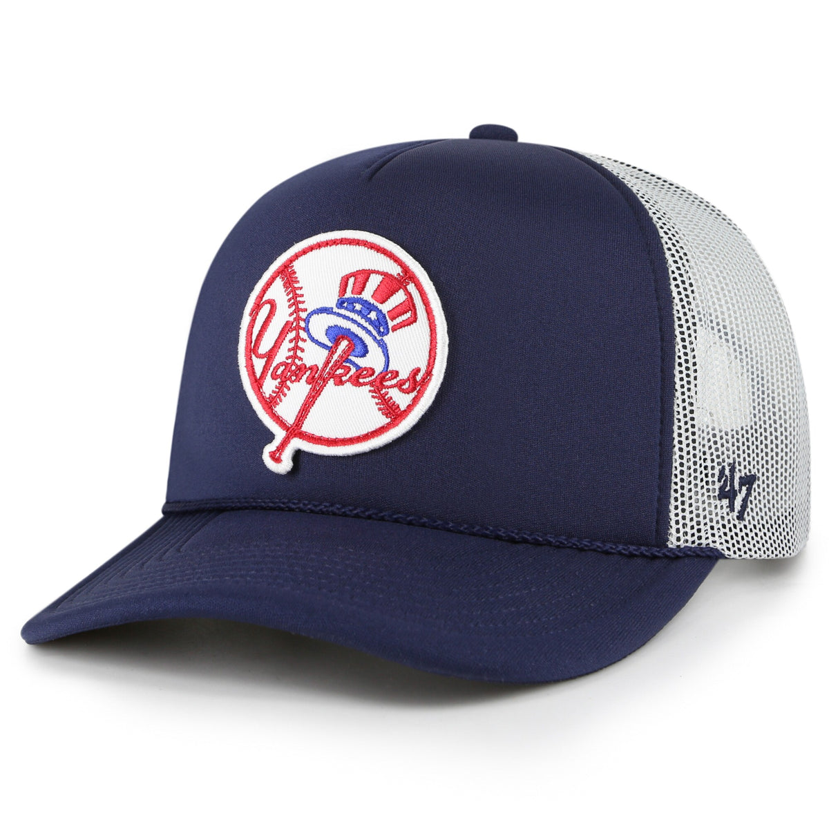 New York Yankees '47 Foam Logo Trucker Snapback Hat - Navy