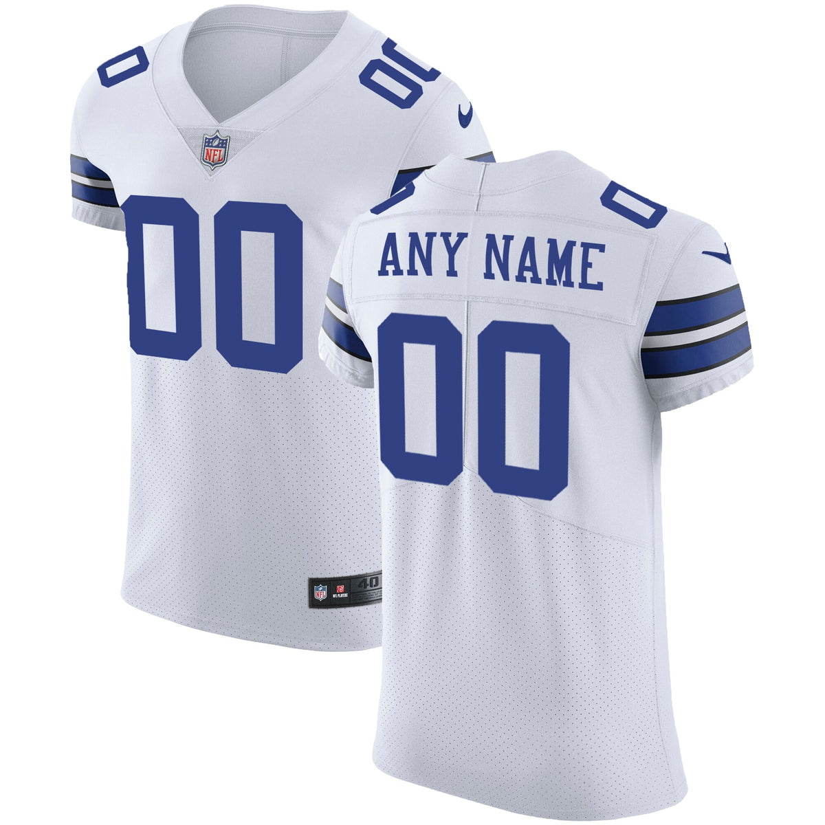 Dallas Cowboys Nike Vapor Untouchable Custom Elite Jersey   White