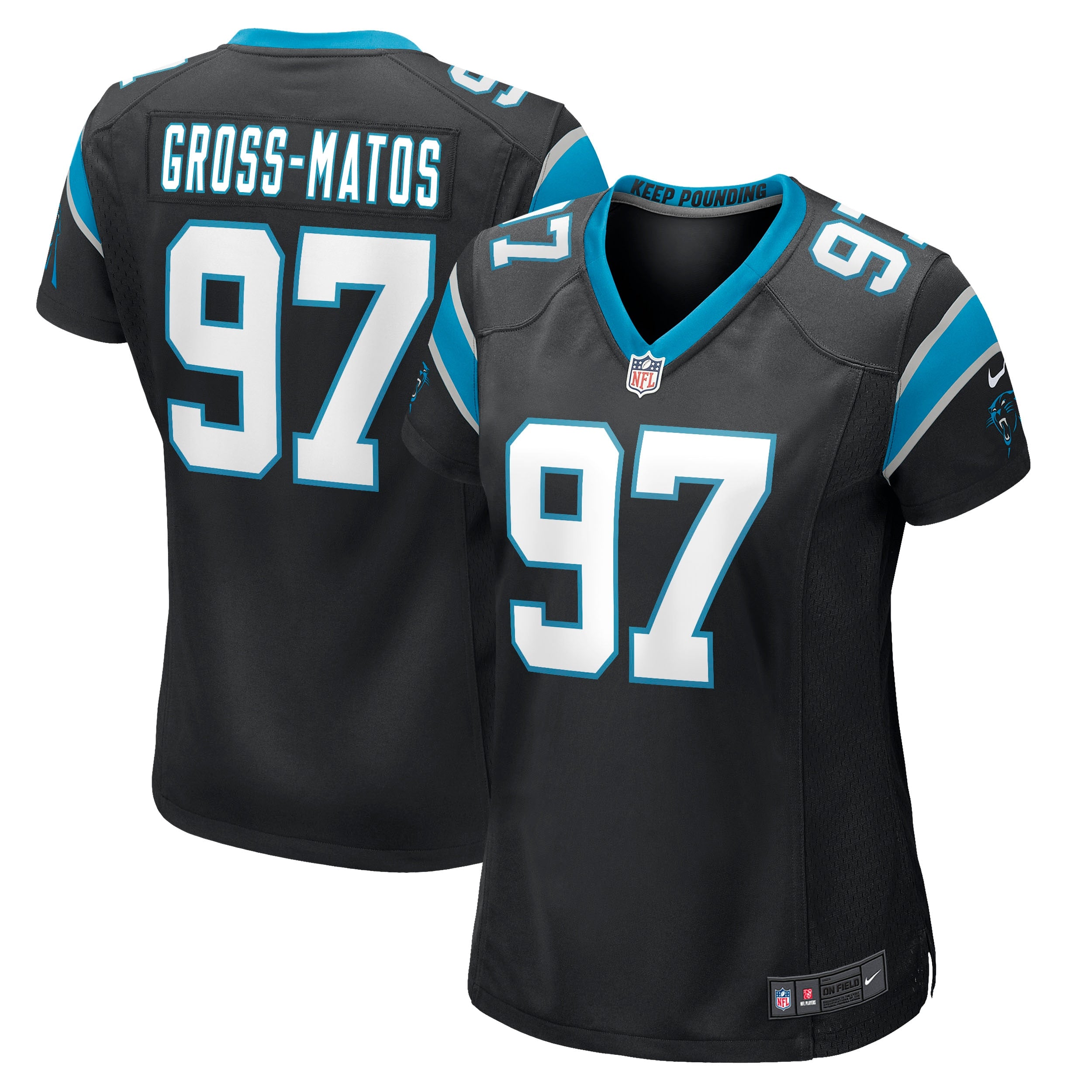 Yetur Gross-Matos Carolina Panthers Nike Women s Game Jersey   Black