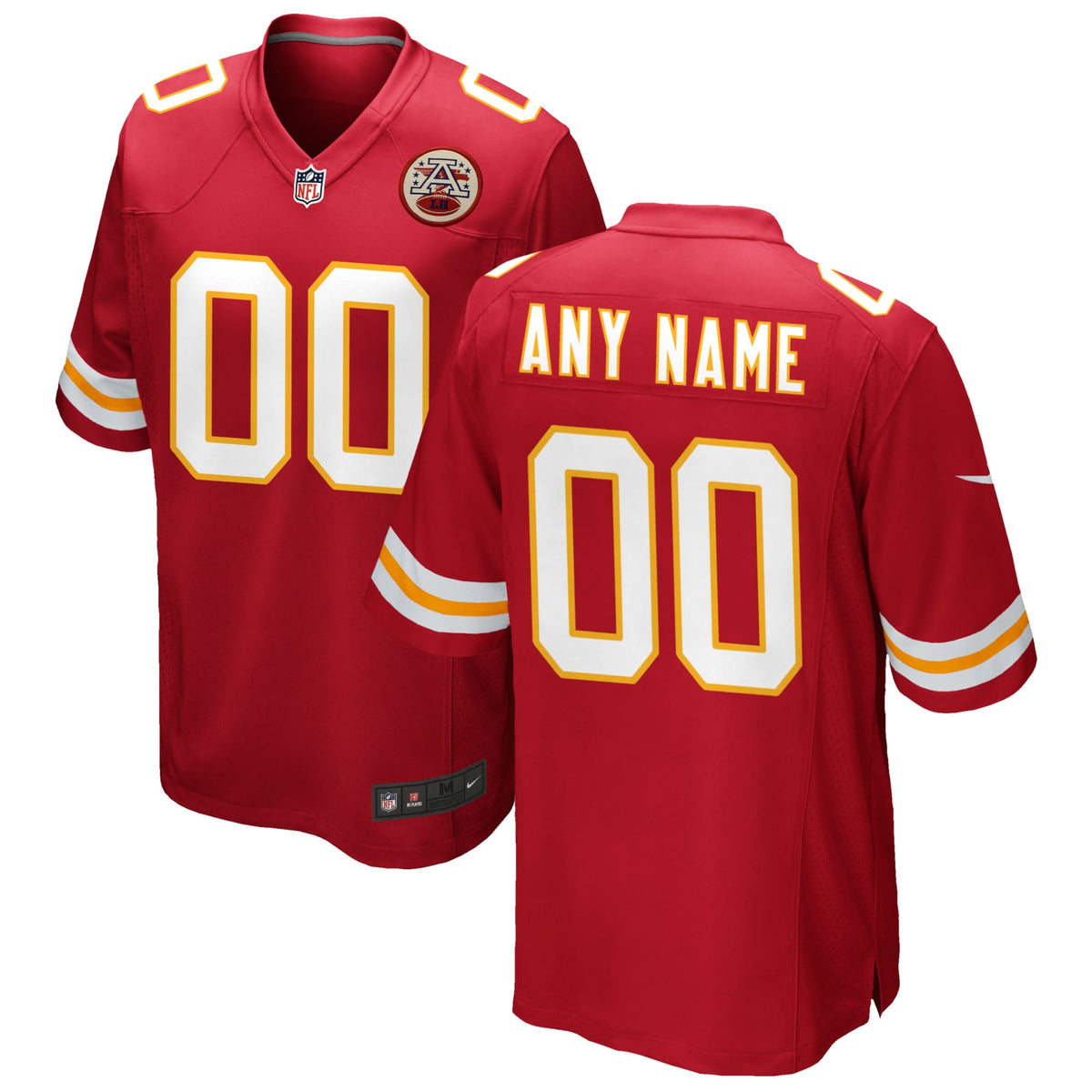 Kansas City Chiefs Nike Custom Game Jersey   Red