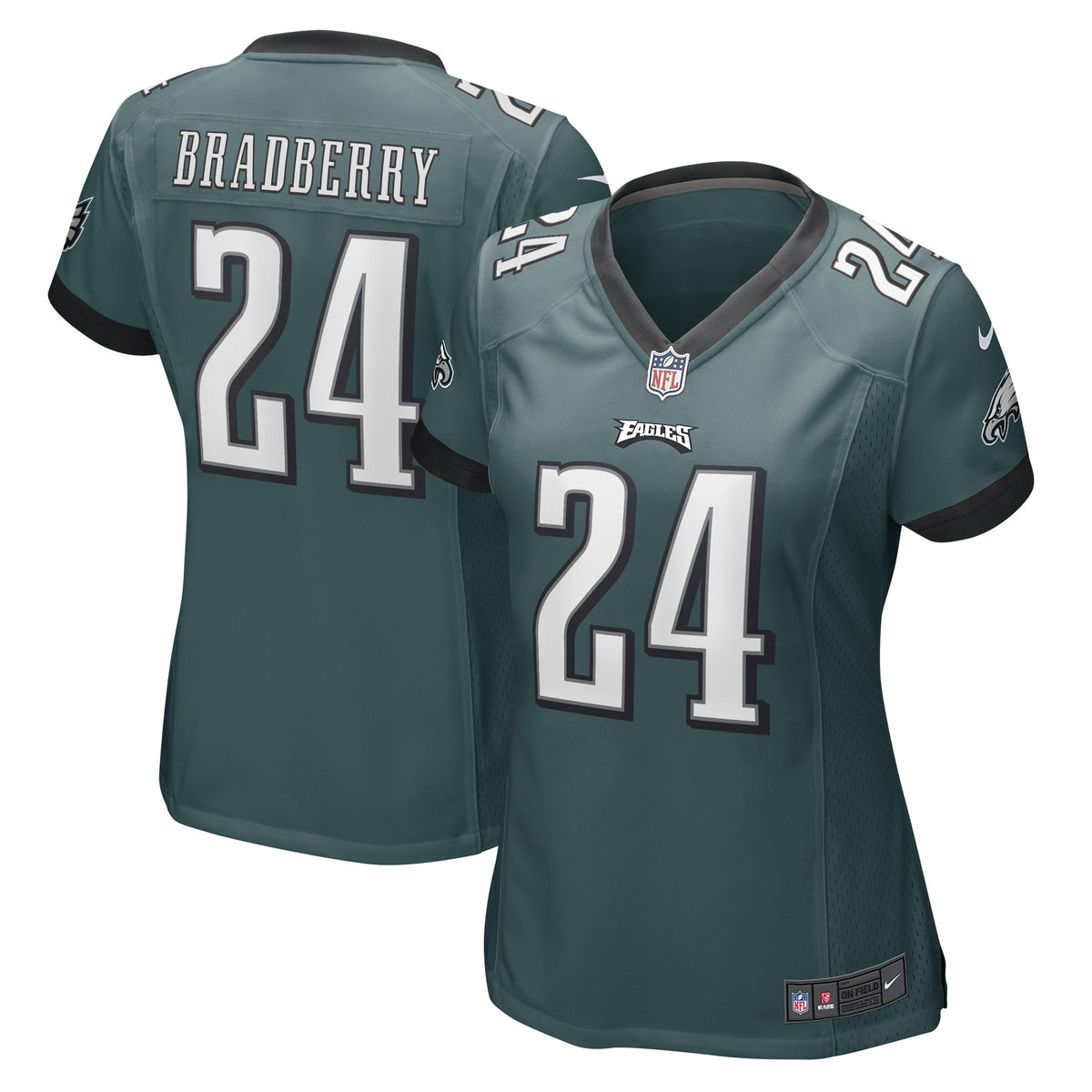 James Bradberry Philadelphia Eagles Nike Women s Game Player Jersey   Midnight Green