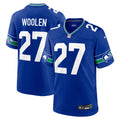 Tariq Woolen Seattle Seahawks Nike Throwback Player Game Jersey Royal