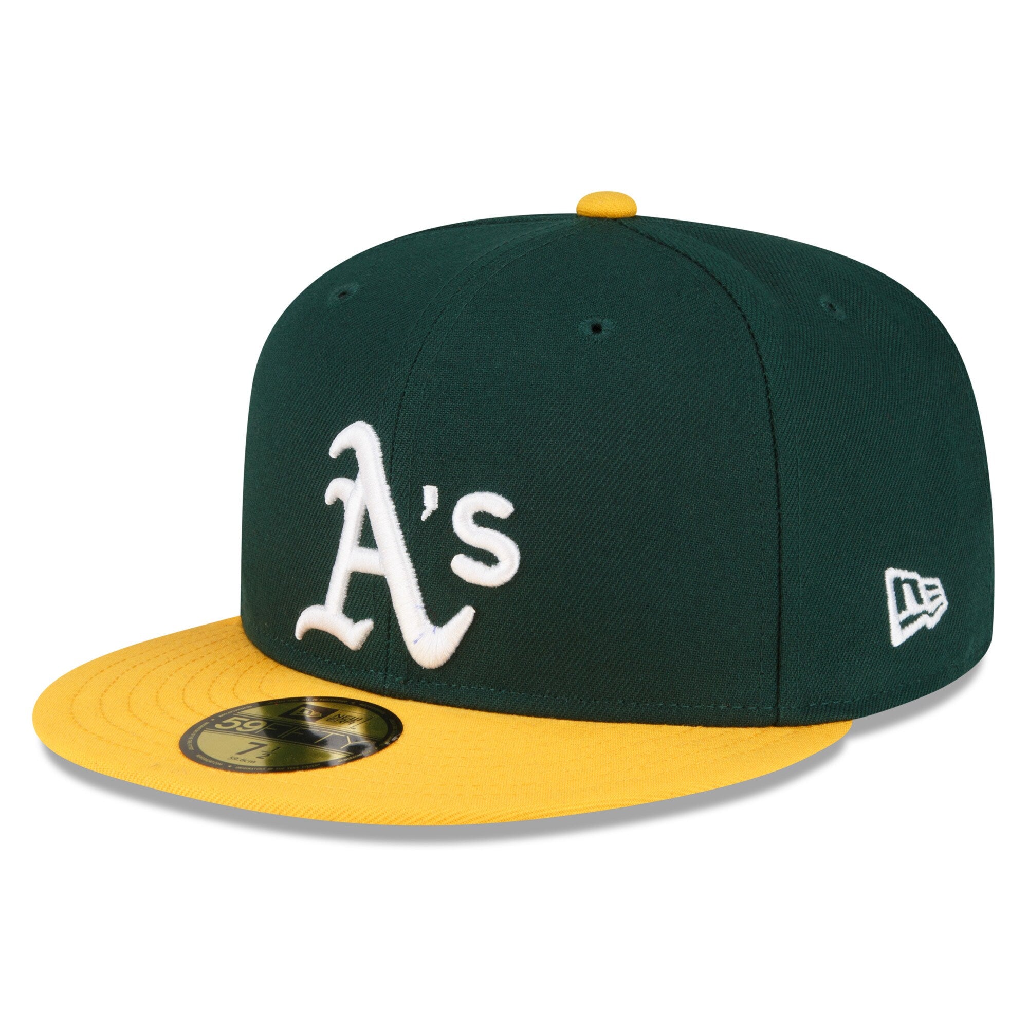 Oakland Athletics New Era Authentic Collection Replica 59FIFTY Fitted Hat - Green/Gold