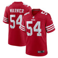 Women s Nike Fred Warner Scarlet San Francisco 49ers Team Game Player Jersey