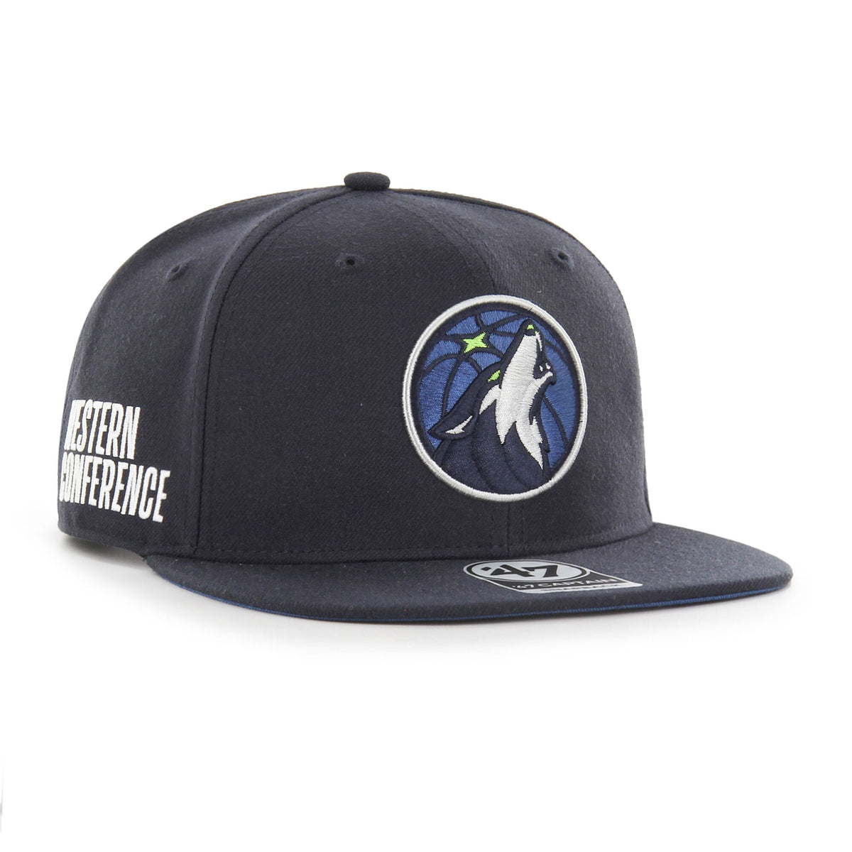 Minnesota Timberwolves '47 Sure Shot Captain Snapback Hat - Navy