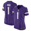 Number 1 Mom Minnesota Vikings Nike Women s Game Jersey   Purple