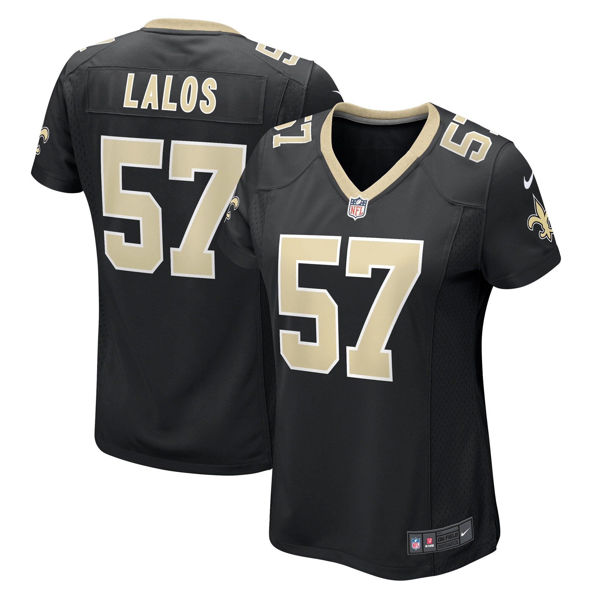 Niko Lalos New Orleans Saints Nike Women s Team Game Jersey    Black