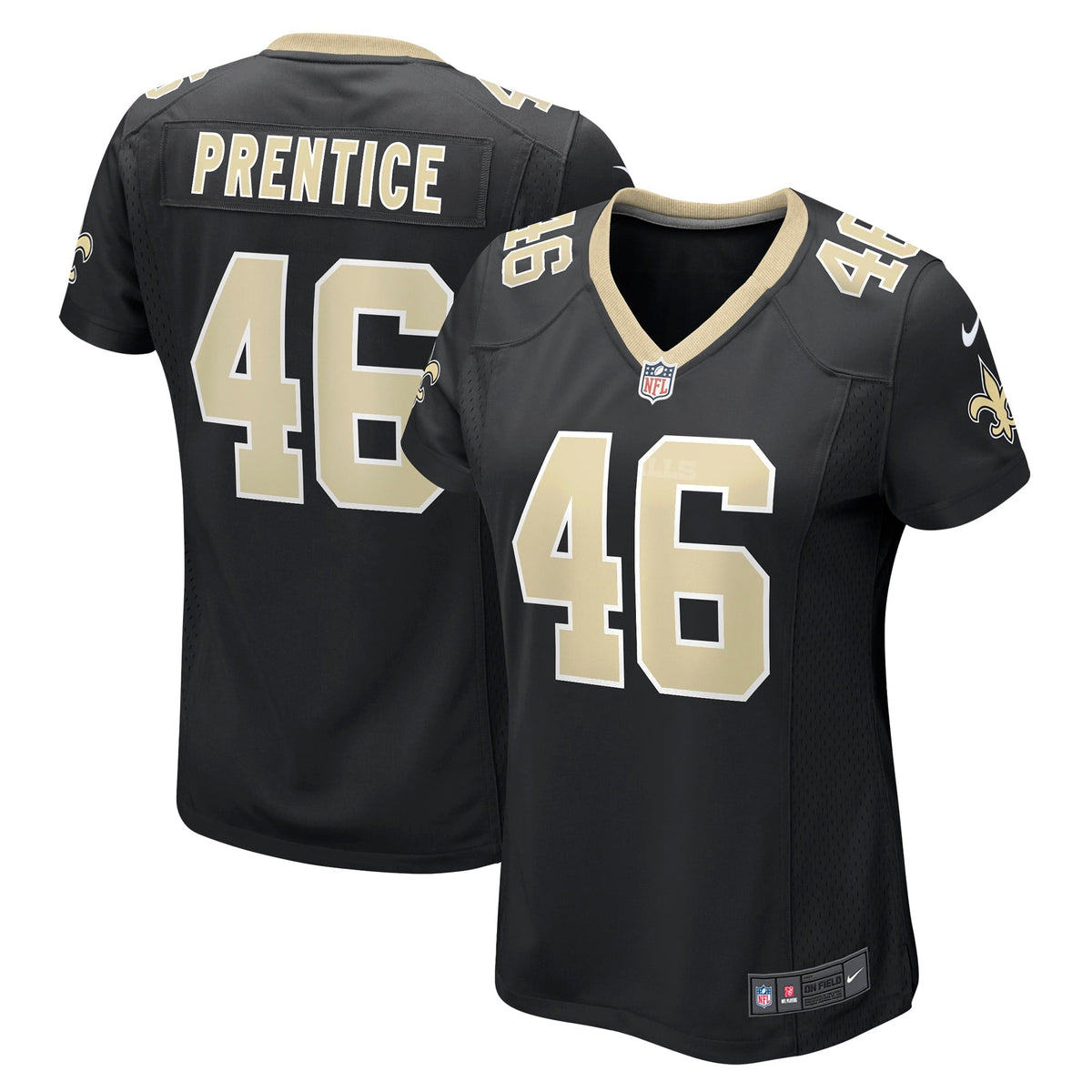Women s Nike Adam Prentice Black New Orleans Saints Game Player Jersey