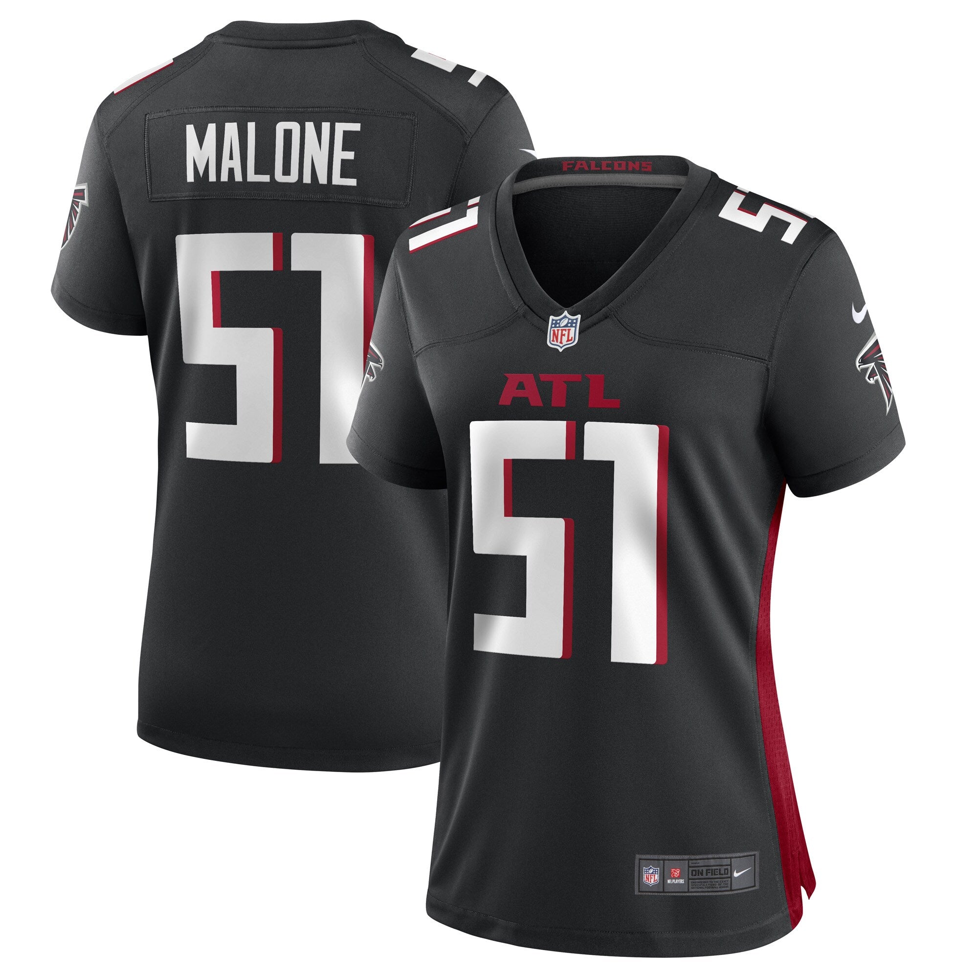 DeAngelo Malone Atlanta Falcons Nike Women s Game Player Jersey   Black